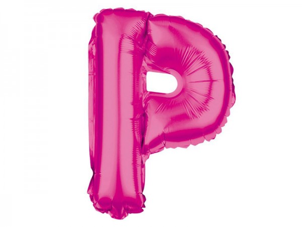 Folienballon Buchstabe P pink Buchstabenballon