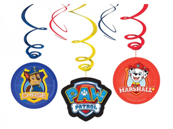 Dekospiralen Paw Patrol Spiralen 6 Stk.