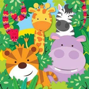 Dschungeltiere Motto Kindergeburtstag