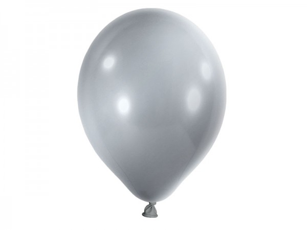 Luftballons silber Latexballons