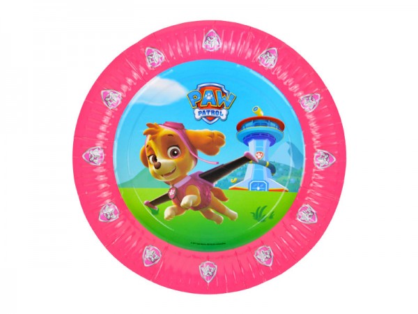 Pappteller Paw Patrol Skye Partyteller