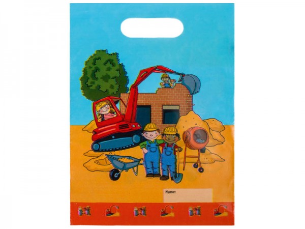 Mitgebseltüten Baustelle Geschenktüten Bauarbeiter Partytüten