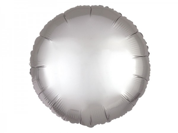 Folienballon Rund silber